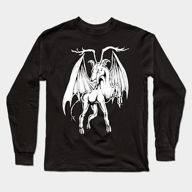 The Jersey Devil Long Sleeve T-Shirt by Mr. Grimskar's Art